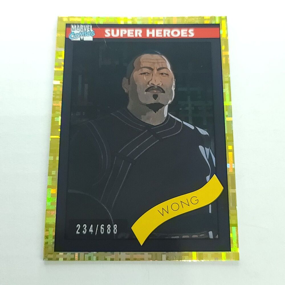 2023 Upper Deck Marvel What If? 1990 Universe Gold Dimensions 234/688 Wong #27